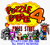 Puzzle Bobble 4 (Japan) Title Screen